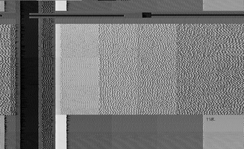 Bar pattern heavily overwritten by dense oscillation